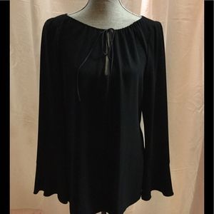 Tahari top sz 14 bell sleeves, side zip  EUC